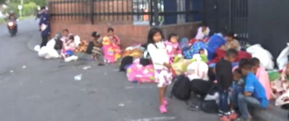 Al menos, 48 familias provenientes del departamento del Chocó, de la comunidad indígena La Meseta, llegaron desplazadas a la ciudad de Bogotá
