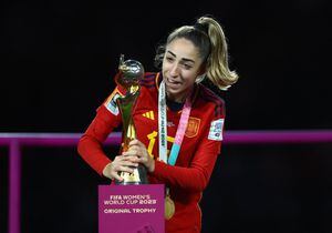 Olga Carmona, jugadora de la selección española.