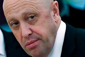 FILE - Russian businessman Yevgeny Prigozhin is shown prior to a meeting of Russian President Vladimir Putin and Chinese President Xi Jinping in the Kremlin in Moscow, Russia, on July 4, 2017. A business jet en route from Moscow to St. Petersburg crashed Wednesday Aug. 23, 2023, killing all ten people on board, Russian emergency officials said. Mercenary chief Yevgeny Prigozhin was on the passenger list, officials said, but it wasn't immediately clear if he was on board. (Sergei Ilnitsky/Pool via AP, File)