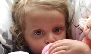 Sara Sofía Galván, de dos años, estaba bajo el cuidado de su tía cuando su madre se la llevó y la desapareció.