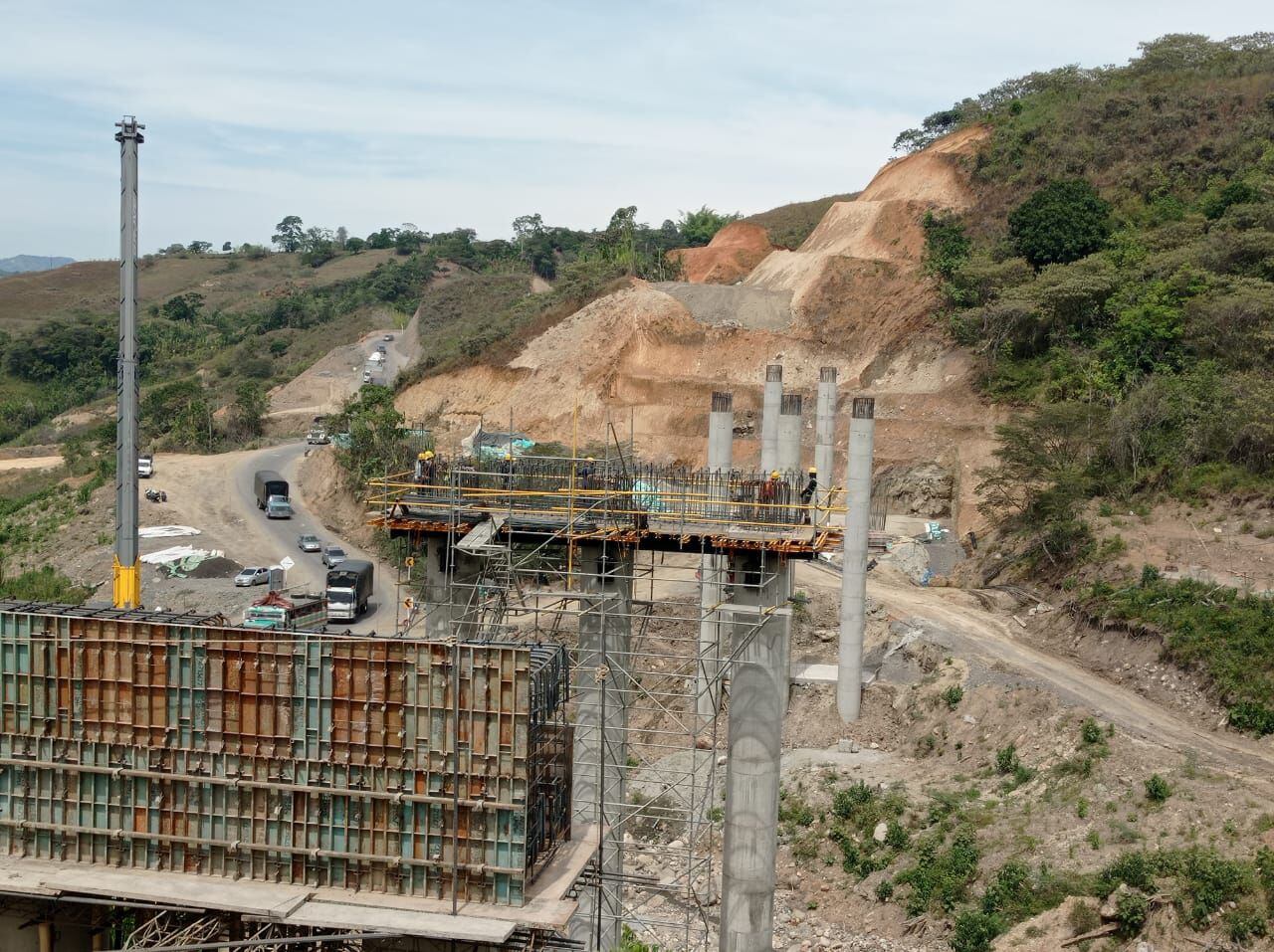 Invías indicó que las obras de emergencia de la vía Panamericana en Rosas, Cauca; se encuentran avanzadas en un 70%.