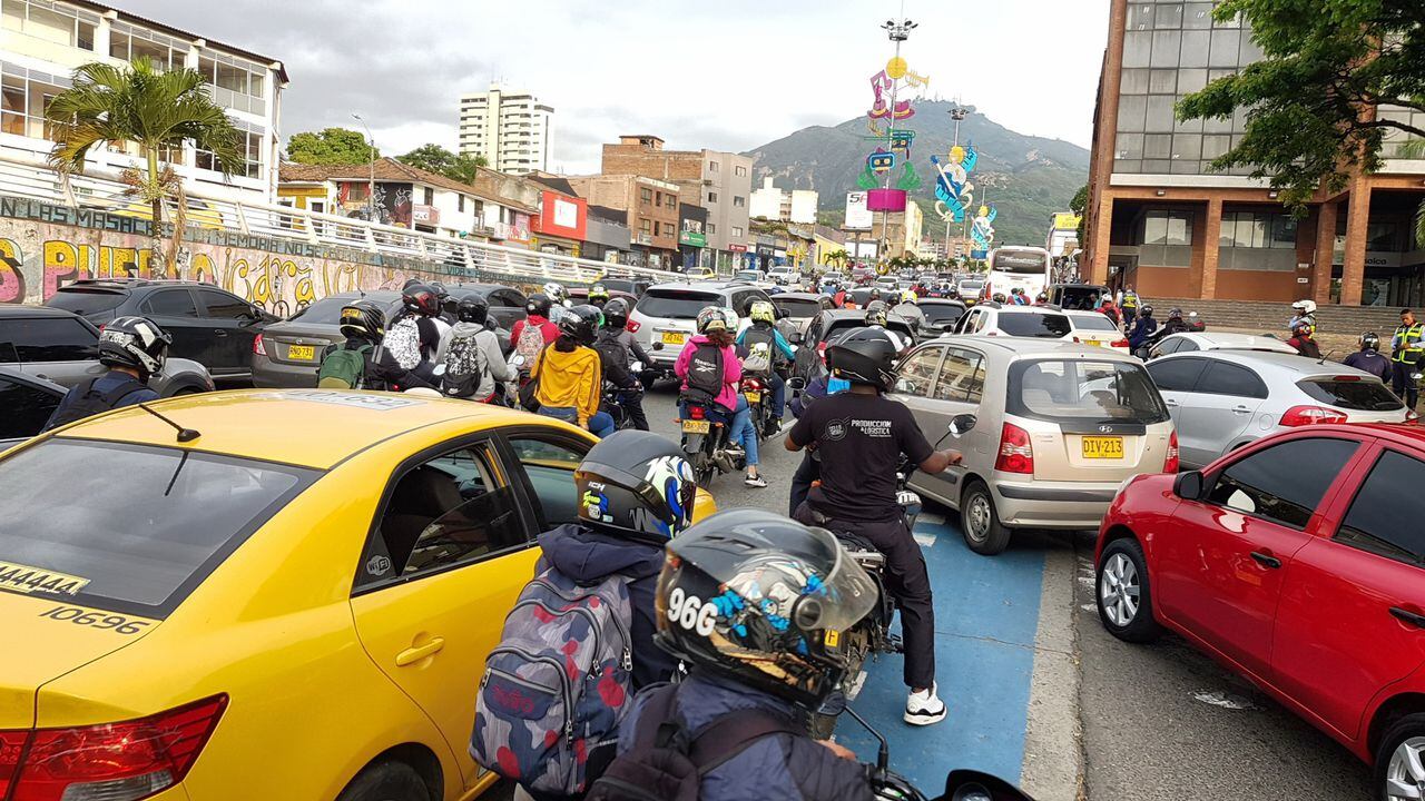 Cali: Día sin carro ni motos en Cali va desde las 7:0 am hasta las 5:0 pm. foto José L Guzmán. EL País