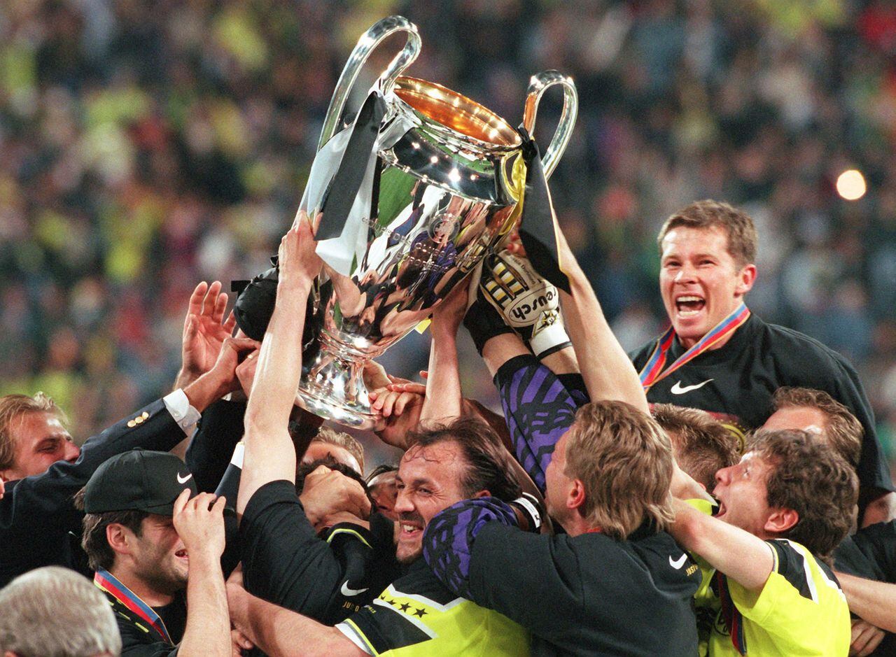 1997: el único año en que el Dortmund ha alzado la Champions League.