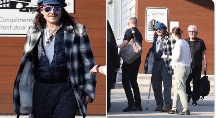 Johnny Depp sorprendió con su presencia en Boston, después de protagonizar una polémica en Budapest y ser encontrado en una habitación de hotel inconsciente.