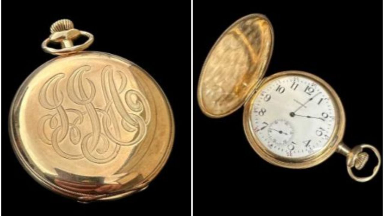 Reloj del pasajero más rico del Titanic se vende por millonaria suma de dinero.