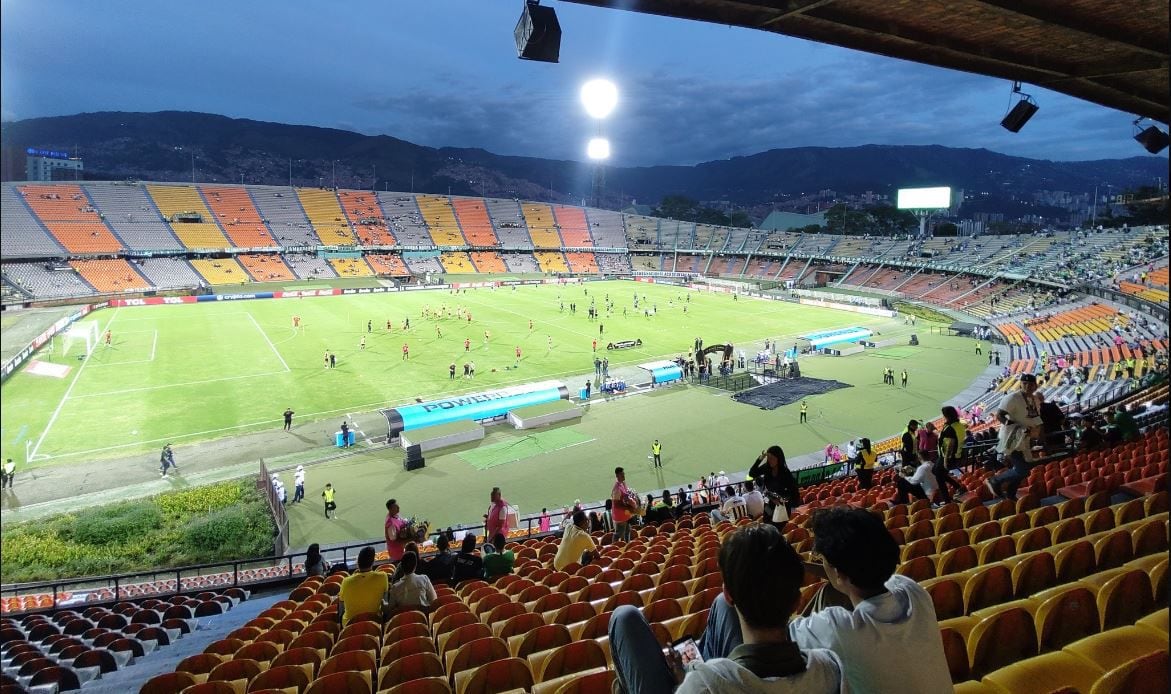 Pocos aficionados entraron al Atanasio para acompañar a Nacional en partido de Copa.