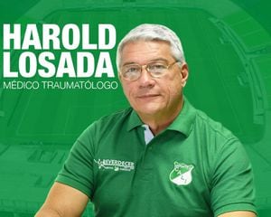 Harold Losada es uno de los cuatro actuales directivos del Deportivo Cali, quien de profesión es médico traumatólogo.