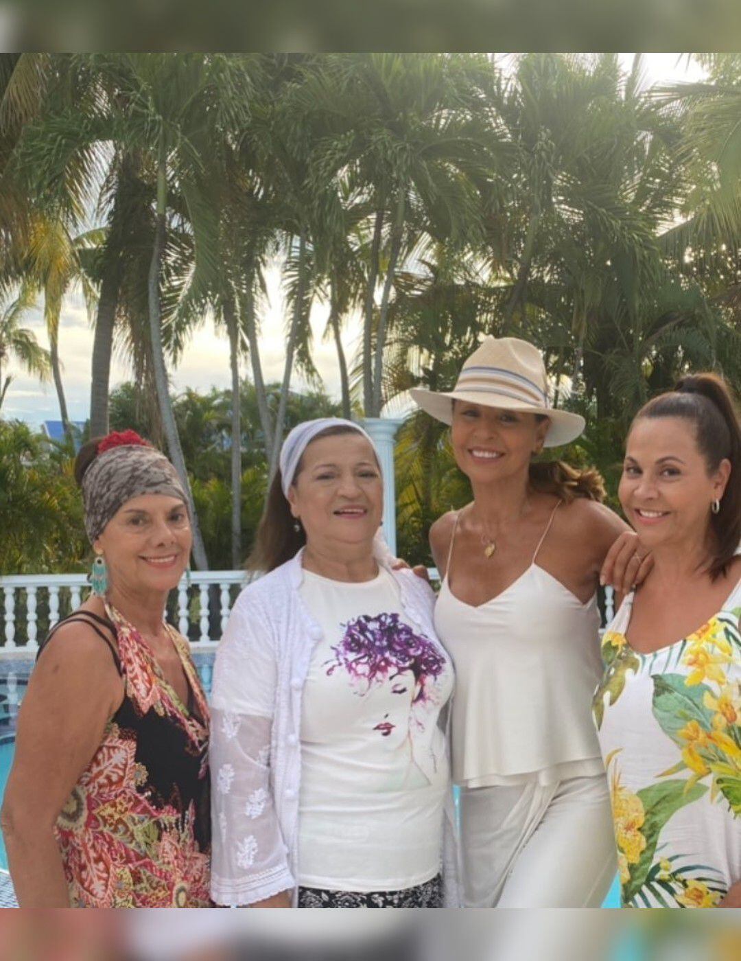 Omayra, Luz Marina, Patricia, y la propia Amparo conforman el cuarteto de las hermanas Grisales.