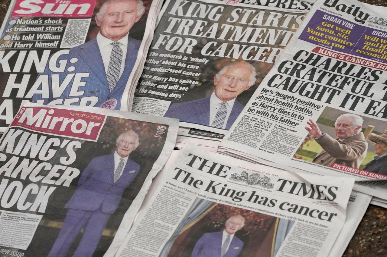 El Palacio de Buckingham anunció el lunes por la noche que el rey había comenzado un tratamiento ambulatorio para una forma de cáncer no revelada. (Foto AP/Kin Cheung)