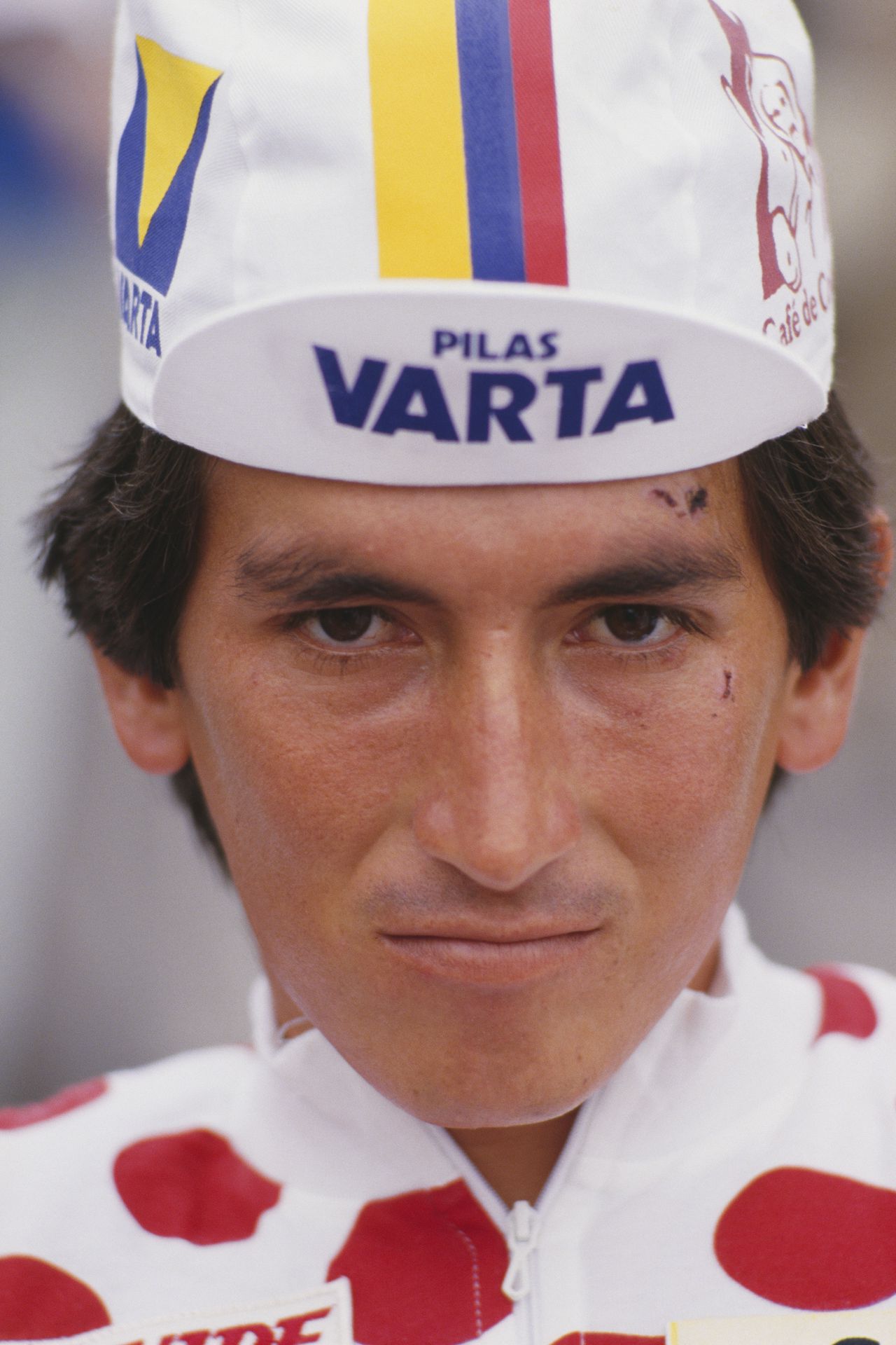 Luis "Lucho" Herrera en un Tour de Francia