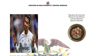 Libreta Militar sale con foto de Cristiano Ronaldo