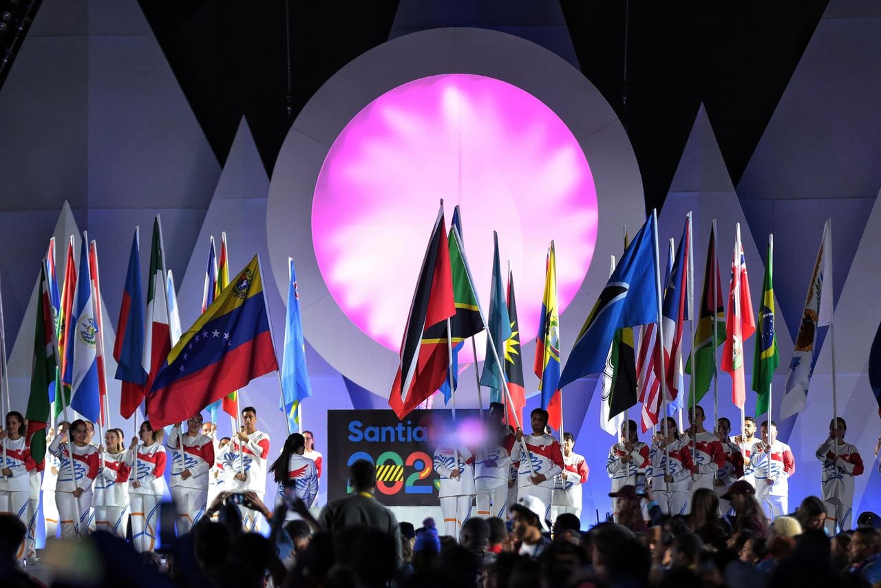 Imagen de la ceremonia de clausura de los Juegos Panamericanos de Santiago 2023.