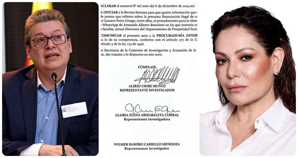 Alirio Uribe, Gloria Arizabaleta y el documento que tiene en su poder SEMANA.