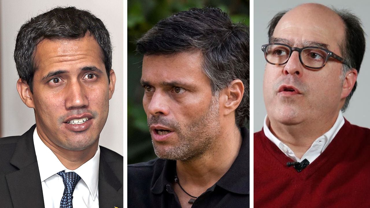 Los líderes opositores Juan Guaidó, Leopoldo López y Julio Borges, junto a nueve políticos más fueron acusados por el gobierno del presidente Nicolás Maduro de traición a la patria y conspiración.