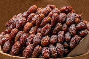 Quality dates, displayed at the Spice Bazaar in Istanbul
